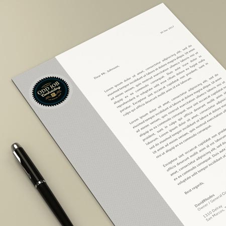 Brand Identity Package custom letterhead